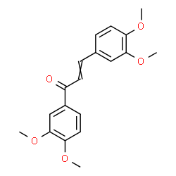 ChemSpider 2D Image | 1,3-Bis(3,4-dimethoxyphenyl)-2-propen-1-one | C19H20O5