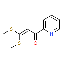 ChemSpider 2D Image | 3,3-Bis(methylsulfanyl)-1-(2-pyridinyl)-2-propen-1-one | C10H11NOS2