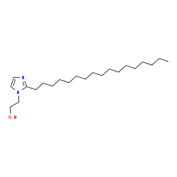 ChemSpider 2D Image | Imidazole-1-ethanol, 2-heptadecyl- | C22H42N2O
