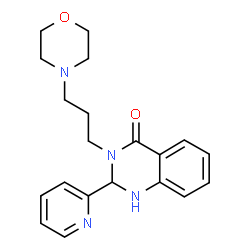 ChemSpider 2D Image | 3-(3-morpholinopropyl)-2-(2-pyridinyl)-2,3-dihydro-4(1H)-quinazolinone | C20H24N4O2