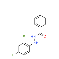 ChemSpider 2D Image | 4-(tert-butyl)-N'-(2,4-difluorophenyl)benzohydrazide | C17H18F2N2O