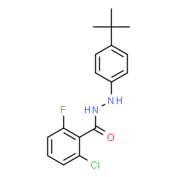 ChemSpider 2D Image | N'-[4-(tert-butyl)phenyl]-2-chloro-6-fluorobenzohydrazide | C17H18ClFN2O