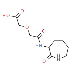 ChemSpider 2D Image | {2-Oxo-2-[(2-oxo-3-azepanyl)amino]ethoxy}acetic acid | C10H16N2O5