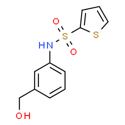 ChemSpider 2D Image | N-[3-(Hydroxymethyl)phenyl]-2-thiophenesulfonamide | C11H11NO3S2