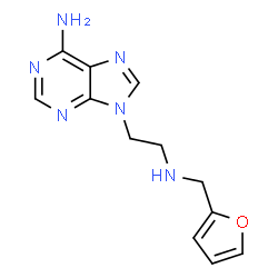 ChemSpider 2D Image | 9-{2-[(2-Furylmethyl)amino]ethyl}-9H-purin-6-amine | C12H14N6O