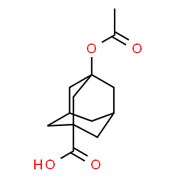 ChemSpider 2D Image | 3-Acetoxy-1-adamantanecarboxylic acid | C13H18O4
