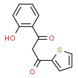 ChemSpider 2D Image | 1-(2-Hydroxyphenyl)-3-(2-thienyl)-1,3-propanedione | C13H10O3S
