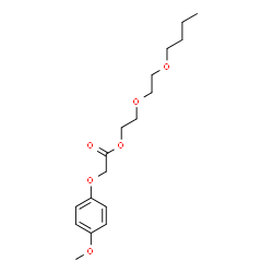 ChemSpider 2D Image | 2-(2-Butoxyethoxy)ethyl (4-methoxyphenoxy)acetate | C17H26O6