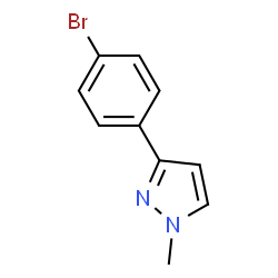 ChemSpider 2D Image | 3-(4-Bromophenyl)-1-methyl-1H-pyrazole | C10H9BrN2