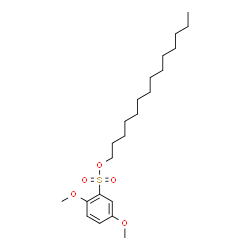 ChemSpider 2D Image | Tetradecyl 2,5-dimethoxybenzenesulfonate | C22H38O5S