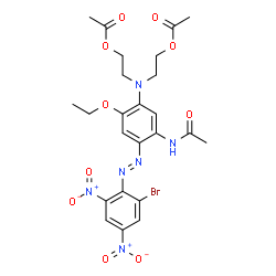 ChemSpider 2D Image | DISPERSE BLUE 79 | C24H27BrN6O10