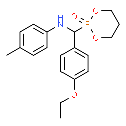 ChemSpider 2D Image | N-[(4-Ethoxyphenyl)(2-oxido-1,3,2-dioxaphosphinan-2-yl)methyl]-4-methylaniline | C19H24NO4P