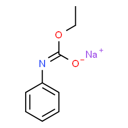 ChemSpider 2D Image | Sodium (E)-ethoxy(phenylimino)methanolate | C9H10NNaO2