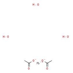 ChemSpider 2D Image | Lead(II) acetate trihydrate | C4H12O7Pb