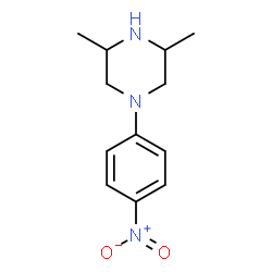 ChemSpider 2D Image | 3,5-Dimethyl-1-(4-nitrophenyl)piperazine | C12H17N3O2