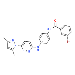 ChemSpider 2D Image | CSID:21086198 | C22H19BrN6O