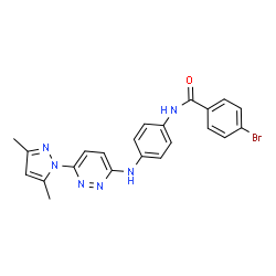 ChemSpider 2D Image | CSID:21086199 | C22H19BrN6O