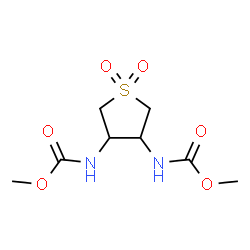 ChemSpider 2D Image | Dimethyl (1,1-dioxidotetrahydrothiene-3,4-diyl)biscarbamate | C8H14N2O6S