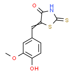 ChemSpider 2D Image | 5-Vanillylidene rhodanine | C11H9NO3S2