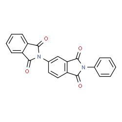 ChemSpider 2D Image | 2'-Phenyl-1'H-2,5'-biisoindole-1,1',3,3'(2'H)-tetrone | C22H12N2O4