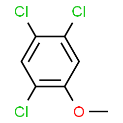 ChemSpider 2D Image | 2,4,5-TRICHLOROANISOLE | C7H5Cl3O