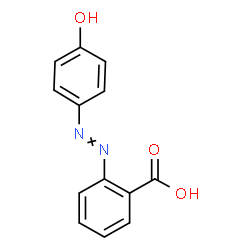 ChemSpider 2D Image | 2-[(4-Hydroxyphenyl)diazenyl]benzoic acid | C13H10N2O3