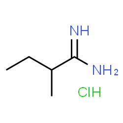 ChemSpider 2D Image | 2-Methylbutanimidamide hydrochloride (1:1) | C5H13ClN2