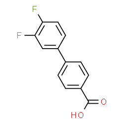 ChemSpider 2D Image | 3',4'-Difluoro-4-biphenylcarboxylic acid | C13H8F2O2