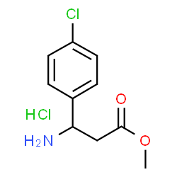 ChemSpider 2D Image | 3-Amino-3-(4-chloro-phenyl)-propionic acid methyl ester HCl | C10H13Cl2NO2