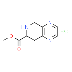 ChemSpider 2D Image | Methyl 5,6,7,8-tetrahydropyrido[3,4-b]pyrazine-7-carboxylate hydrochloride | C9H12ClN3O2
