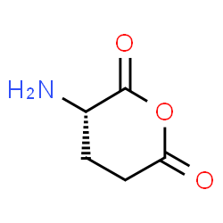 ChemSpider 2D Image | (3S)-3-Aminodihydro-2H-pyran-2,6(3H)-dione | C5H7NO3