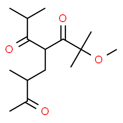 ChemSpider 2D Image | 5-Isobutyryl-7-methoxy-3,7-dimethyl-2,6-octanedione | C15H26O4