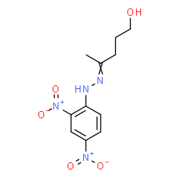 ChemSpider 2D Image | 4-[(2,4-Dinitrophenyl)hydrazono]-1-pentanol | C11H14N4O5