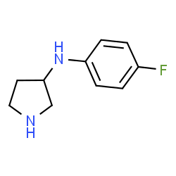 ChemSpider 2D Image | N-(4-Fluorophenyl)-3-pyrrolidinamine | C10H13FN2