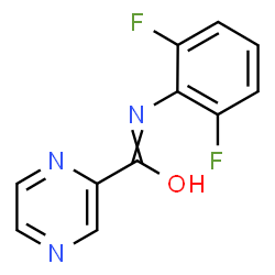 ChemSpider 2D Image | N-(2,6-Difluorophenyl)-2-pyrazinecarboxamide | C11H7F2N3O