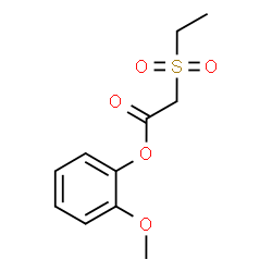 ChemSpider 2D Image | 2-Methoxyphenyl (ethylsulfonyl)acetate | C11H14O5S