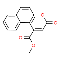 ChemSpider 2D Image | Methyl 3-oxo-3H-benzo[f]chromene-1-carboxylate | C15H10O4