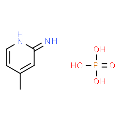 ChemSpider 2D Image | 4-Methyl-2-pyridinamine phosphate (1:1) | C6H11N2O4P