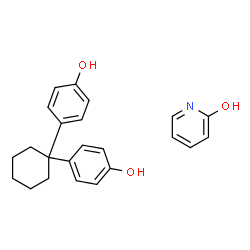 ChemSpider 2D Image | 4-[1-(4-hydroxyphenyl)cyclohexyl]phenol; pyridin-2-ol | C23H25NO3