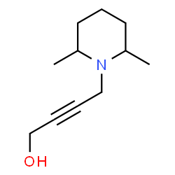 ChemSpider 2D Image | 4-(2,6-Dimethyl-1-piperidinyl)-2-butyn-1-ol | C11H19NO