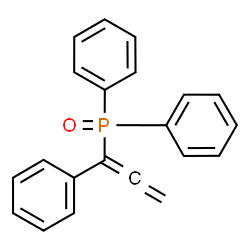 ChemSpider 2D Image | Diphenyl(1-phenylpropadienyl)phosphine oxide | C21H17OP