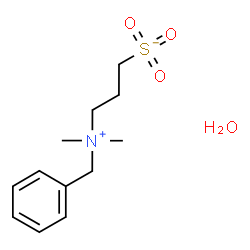 ChemSpider 2D Image | 3-(benzyldimethylammonio)propanesulfonate monohydrate | C12H21NO4S