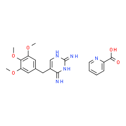 ChemSpider 2D Image | trimethoprim picolinate | C20H23N5O5
