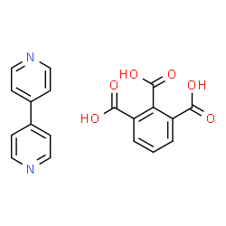 ChemSpider 2D Image | 1,2,3-Benzenetricarboxylic acid - 4,4'-bipyridine (1:1) | C19H14N2O6