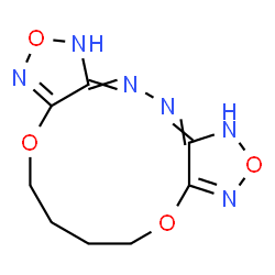 ChemSpider 2D Image | 1,5,6,7,8,12-Hexahydrobis[1,2,5]oxadiazolo[3,4-b:3',4'-f][1,8,4,5]dioxadiazacyclododecine | C8H10N6O4
