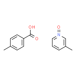 ChemSpider 2D Image | 4-Methylbenzoic acid - 3-methylpyridine 1-oxide (1:1) | C14H15NO3