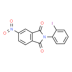 ChemSpider 2D Image | 2-(2-Iodophenyl)-5-nitro-1H-isoindole-1,3(2H)-dione | C14H7IN2O4