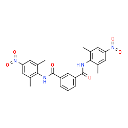 ChemSpider 2D Image | N,N'-Bis(2,6-dimethyl-4-nitrophenyl)isophthalamide | C24H22N4O6