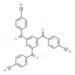 ChemSpider 2D Image | 4,4',4''-(Benzene-1,3,5-triyltricarbonyl)tribenzonitrile | C30H15N3O3