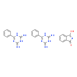 ChemSpider 2D Image | 1H-Isoindole-1,3(2H)-dione - 6-phenyl-1,3,5-triazine-2,4-diamine (1:2) | C26H23N11O2
